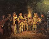 Jean-Antoine Watteau The Italian Comedy painting